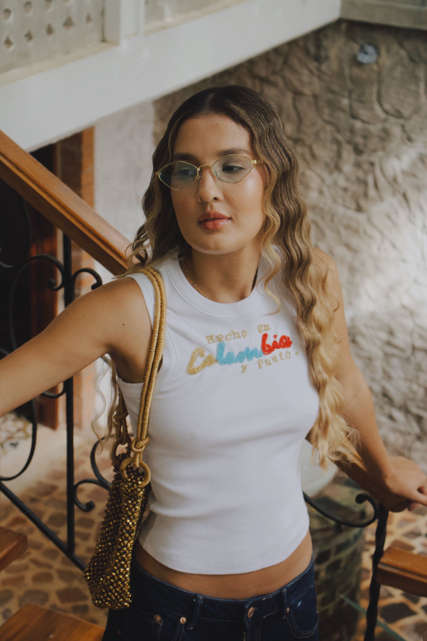 TANK TOP HECHO EN COLOMBIA Y PUNTO BLANCO