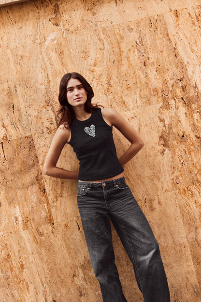 Tank Top Black Mon Amour