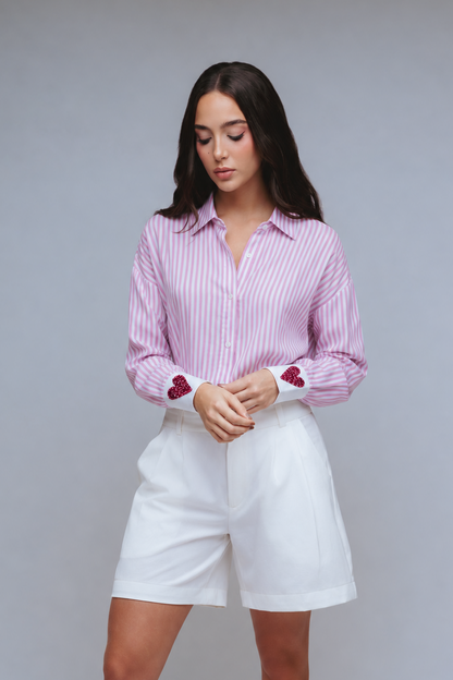 Camisa Valentine Rayas