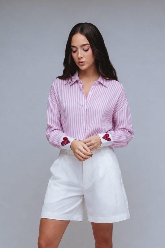 Camisa Valentine Rayas