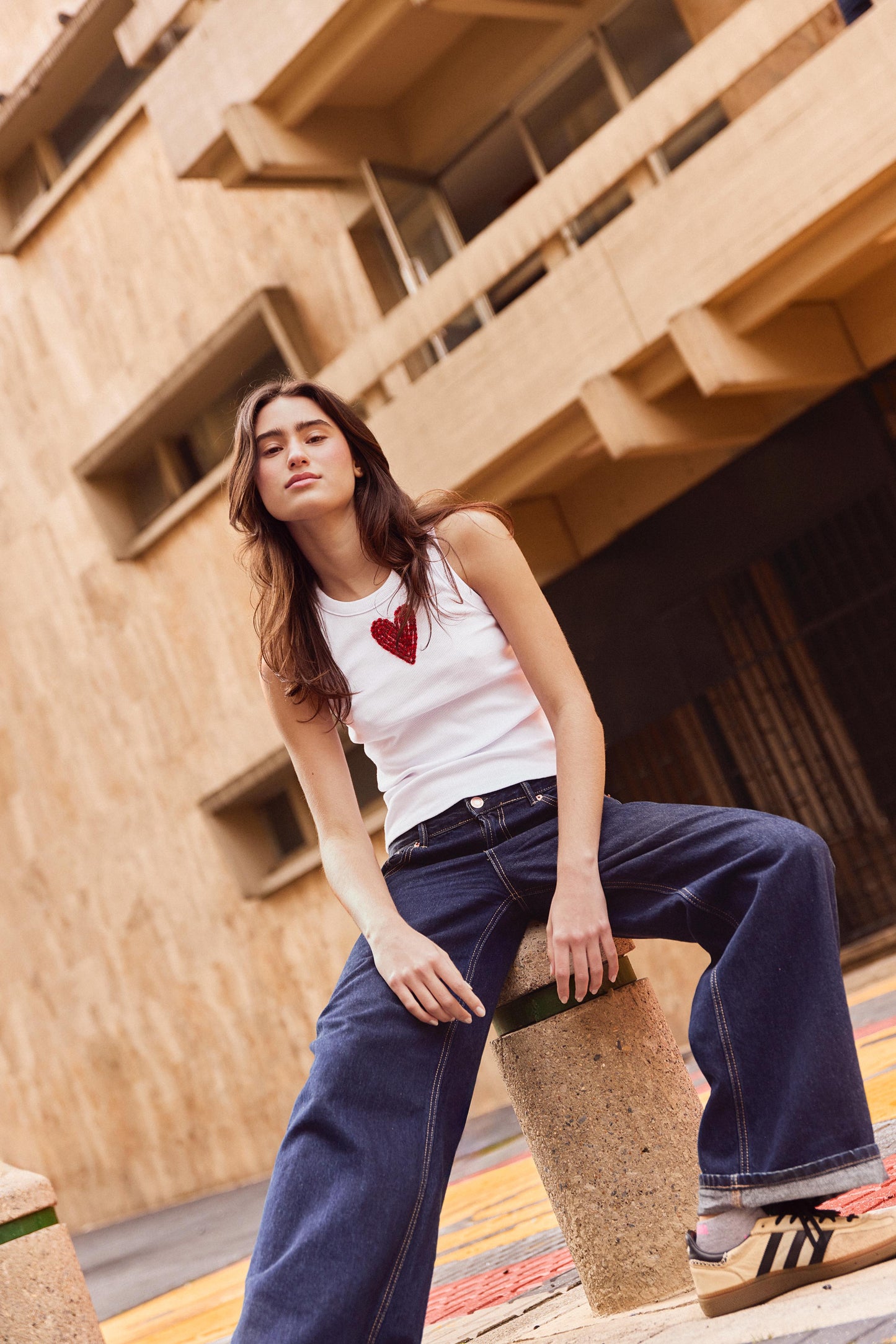 Tank Top White Mon Amour