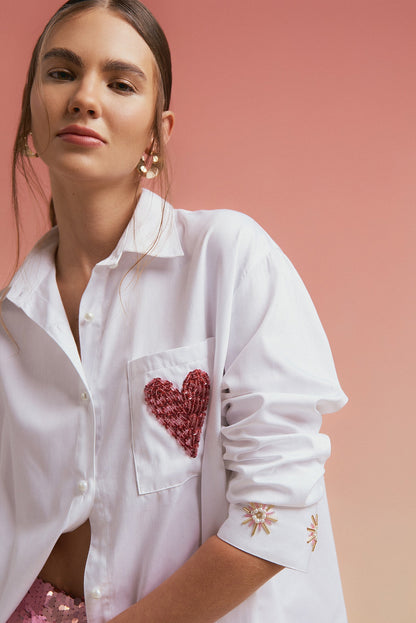 Camisa Love Handmade Rose